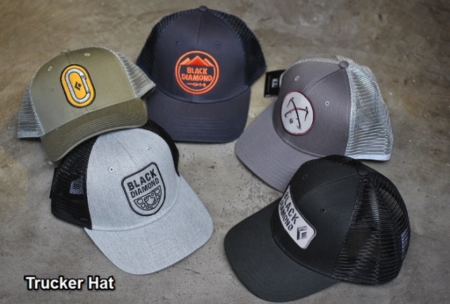 Black Diamond Flat Bill Trucker Hat & BD Trucker Hat