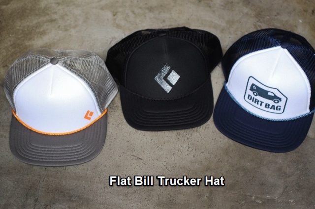 Black Diamond Flat Bill Trucker Hat & BD Trucker Hat