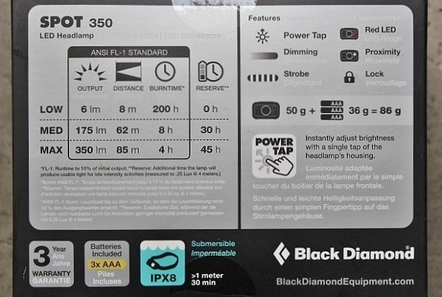 Black Diamond SPOT350 Headlamp