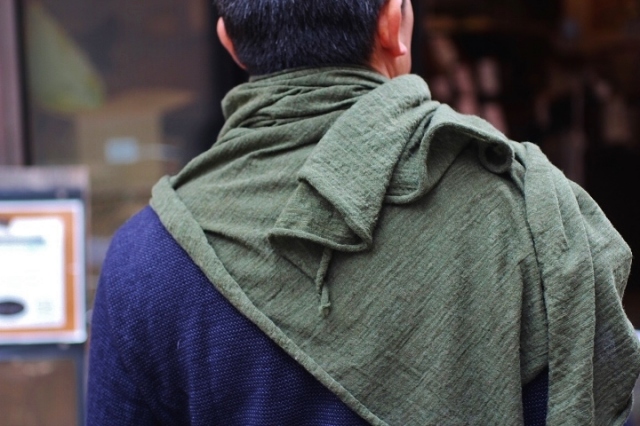 天空丸Wool Top Gauze Scarf